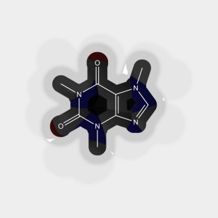 Caffeine Molecule Chemistry Sticker